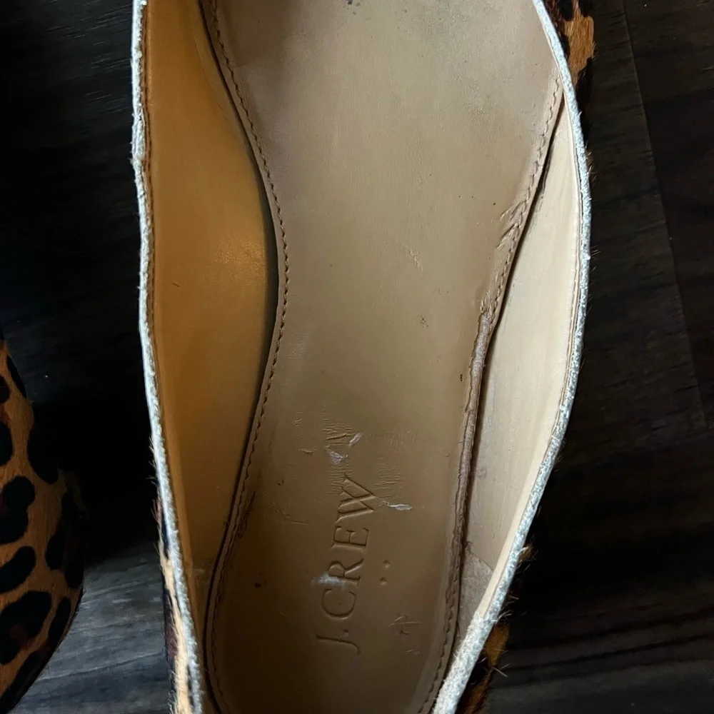 J. Crew crew leopard